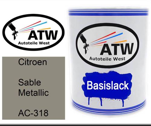 Citroen, Sable Metallic, AC-318: 1L Lackdose, von ATW Autoteile West.